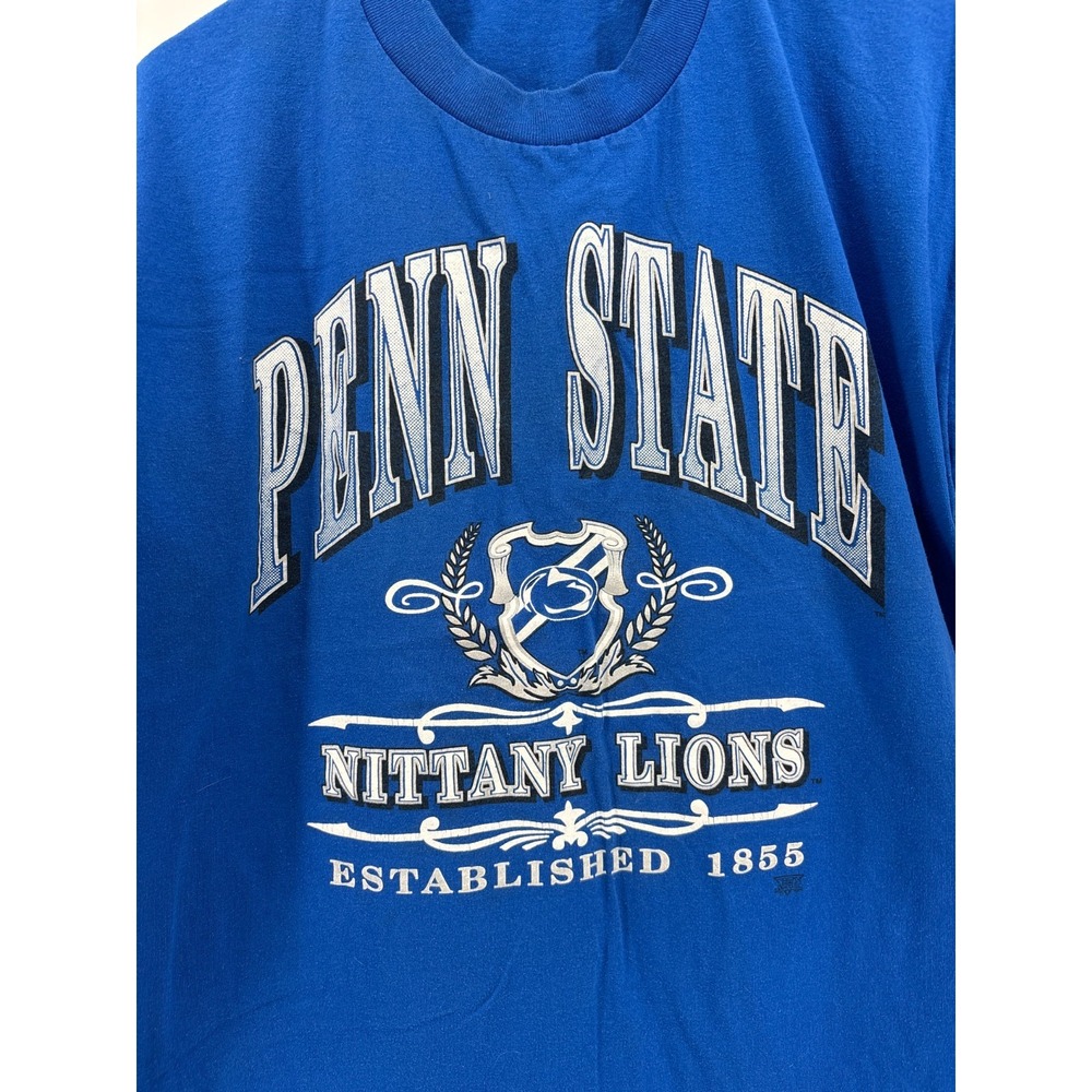 Penn State Nittany Lions Tee Jays NCAA T-Shirt Mens Blue Vintage XL 6699-28